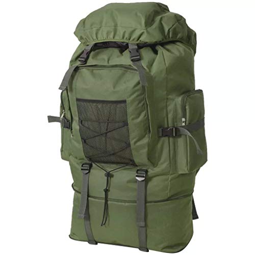 VidaXL Mochila Militar XXL 100 Verde