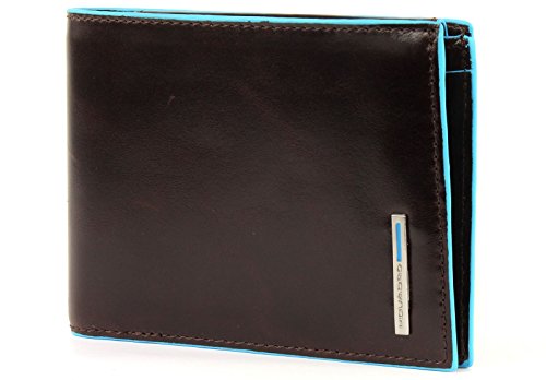 Piquadro Men Coin Purse, Mahogany, 12cm