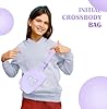 COSHAYSOO Valentines Birthday Gifts for 6 7 8 9 10 11 12 13 Year Old Girls Purple Purse Fanny Pack Initial Crossbody Belt Bag 6-8 8-10 10-12 8-12 Tween Preteen Teen Girl Cute Girly Stuff Letter A #3