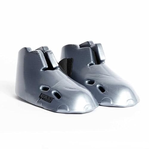 Pro Force Lightning Kicks Sparring Shoes/Footgear - Silver - Size 1-2 | Child Small #TOP2