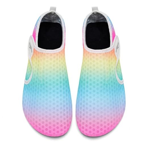 Image of WateLves Water Shoes for Women Men Swim Beach Aqua Socks Quick Dry Barefoot House Slippers Travel Shoes with Adjustable Magic Tape for Pool Diving Boating Yoga Surf