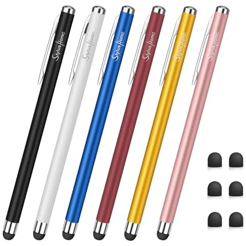 Stylus Pens for Touch Screens, StylusHome 6 Pack High Precision Capacitive Stylus for iPad iPhone Tablets Samsung Galaxy All Universal Touch Screen Devices Cover