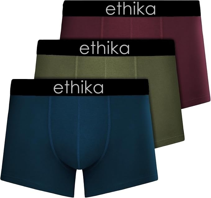 Men's Extra Thin Elastic Underwear Long Comfortable Ice Silk Breathable Comfort Brief-Boxer-Trunks Imported Material Pack of 3