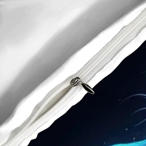 Housse de couette loup 135x200 en microfibre résistante avec fermeture éclair