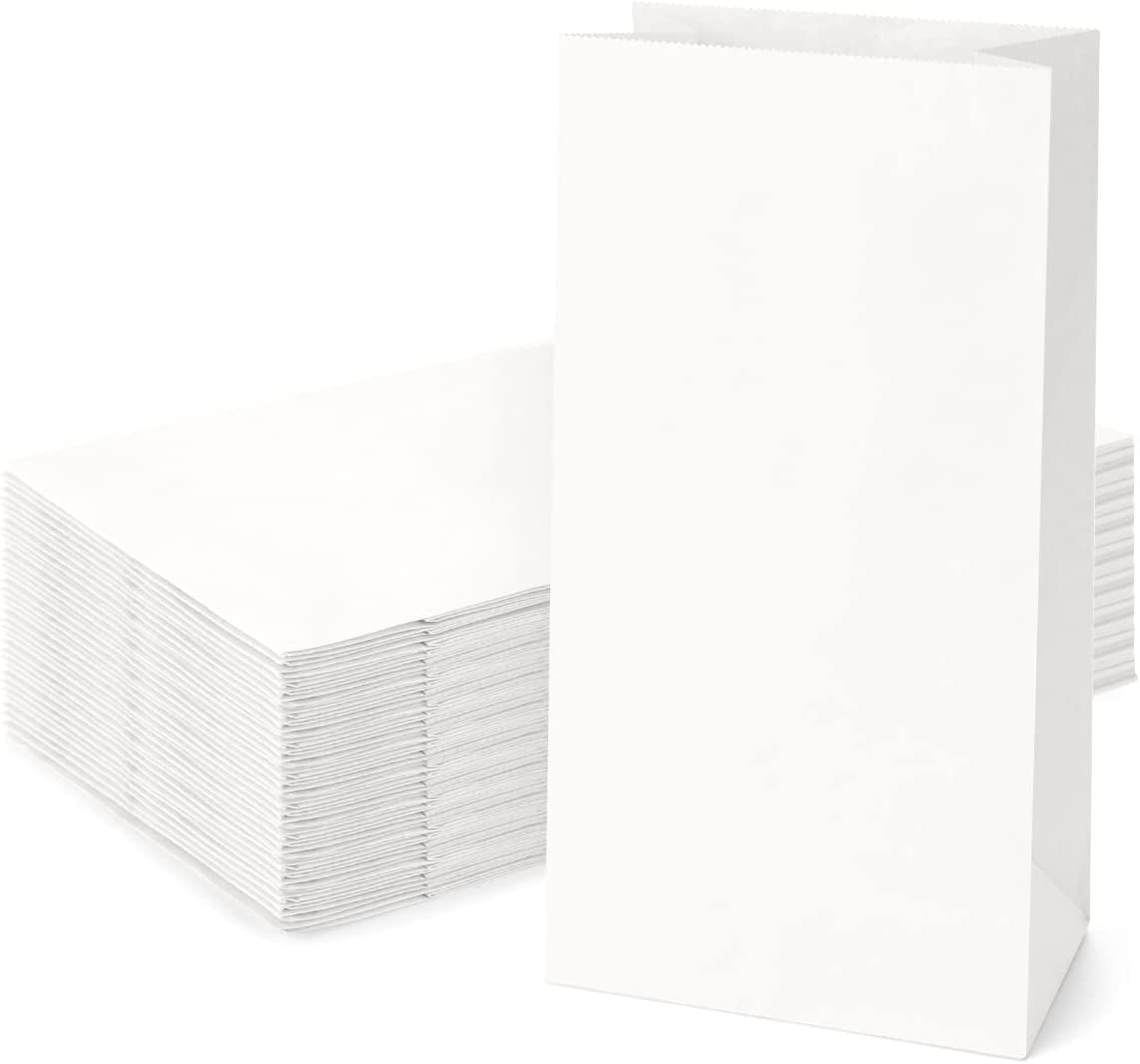 HOUSAI PAPER BAGS Kraft White Paper Carry Shopping Gift Bags - Pack of 50 (L) (B0BWKDVK1C) Amazon Price History, Amazon Price Tracker