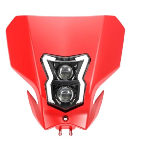 LED �w�b�h���C�g�A�Z���u���L�b�g XR125L XR150L XR190L XR 190L 150L 125L �n�C���[�r�[�� E24 �t�����g���C�g�ƌ݊�������(Red)