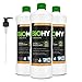 BiOHY Sapone liquido (3 bottiglie da 1l) + Distributore | Geruchsneutrale, hautschonende und rückfettende flüssige Handseife | PHOSPHATFREI (Flüssig Seife)