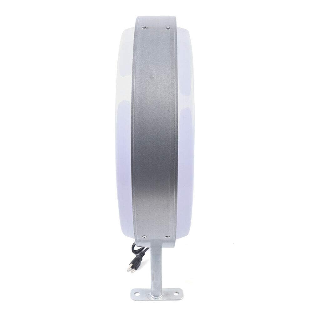 50 cm, scatola luminosa a LED, rotonda, sporgente, segnale luminoso a LED, impermeabile, bifacciale, segnale luminoso