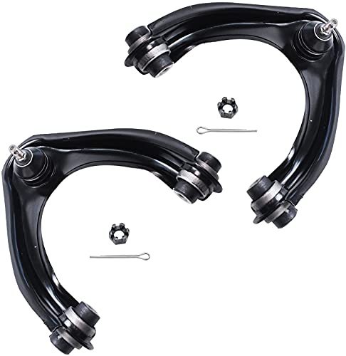 Image of Detroit Axle - Front End Rack and Pinion Kit for Honda Civic Acura EL, Power Steering Rack & Pinion 2 CV Axle Shafts 2 Upper Control Arms w /Ball Joints 2 Outer Tie Rods 2 Lower Ball Joints Replacement