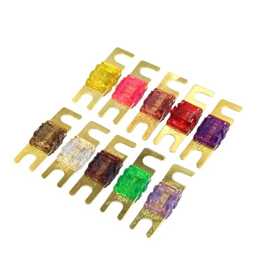 Fusible de voiture AFS 80A plaqué or pour la protection du système audio