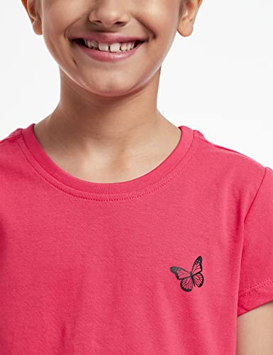 Image of Amazon Brand - Symbol Regular Fit Girls 100% Cotton Solid Print Half Sleeves T-Shirt | Age 2-12 Years