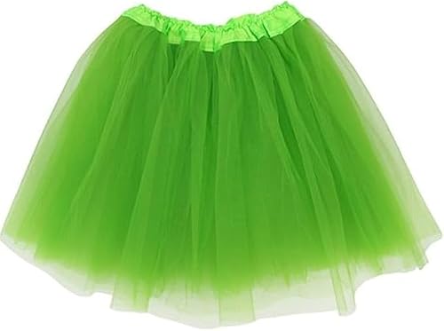 Zac's Alter Ego Lady Girls Women Tutu Skirt Skirts Fancy Dress Party Hen Party Apple Green