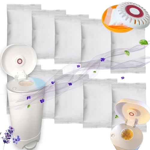 Image of PurifyLogix 10PCS Lavender Scented Baking Soda Refills for Puck Baking Soda Cartridge, Diaper Pail Deodorizers Odor Absorber Compatible with Munchkin Step and Pail Diaper Pails