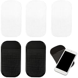 Para Sostener El Celular SSRDFU Alfombrillas Coche Goma - 6 Unidades Alfombrillas Antideslizantes para salpicadero de Coche, de Gel de Silicona Lavable, para el Interior del Coche para sostener el teléfono Celular