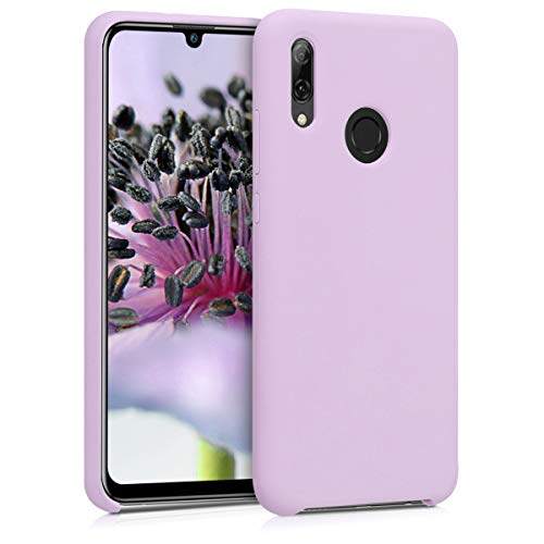 kwmobile Cover per Huawei P Smart (2019) Custodia - Back Case per Smartphone in Silicone TPU - Protezione Gommata - malva pastello