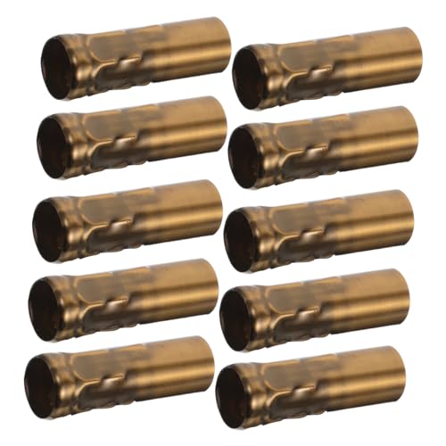 Veemoon 10個ヴィンテージメタルキャンドルカバー 鉄製シャンデリアソケットスリーブ 結晶吊りランプ用灯具アクセサリー 簡単取り付け 耐久