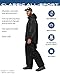 FROGG TOGGS Men's Standard Classic All-Sport Waterproof Breathable Rain Suit, Black/Black, 3X-Large
