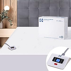 Sealy Heated Mattress Pad Twin, Zone Heating Electric Bed Warmer with Deep Pocket, 10 Heat Setting Controller & 1-12…
