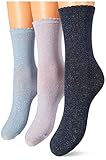 PCSEBBY GLITTER LONG 3-PACK SOCKS NOOS