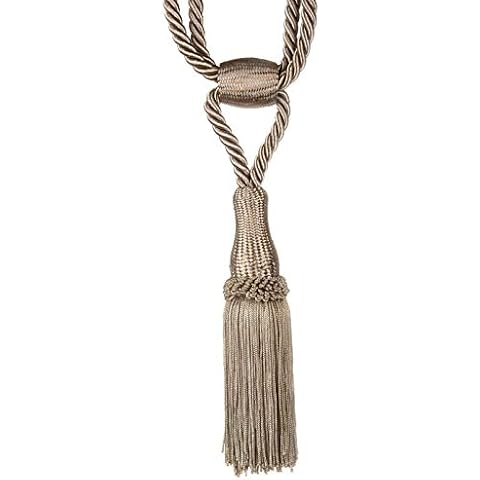 2 x Liberty Tie-backs Pair Timeless Tieback Soft Tassel Adjustable Knot Tie Back, Beige Cover