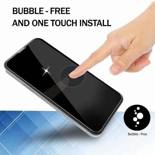 Image of Privacy Screen Protector for iPhone 11 Pro /X /XS - Pack of 2, 9H Tempered Glass, Anti-Spy, Anti-Fingerprint, Face ID Compatible, Easy Installation, Case Friendly, 5.8-Inch
