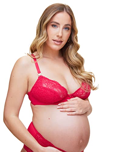 Ann Summers Sexy Lace Planet Soutien-gorge de maternité et d'allaitement Rouge, Rouge, 100E