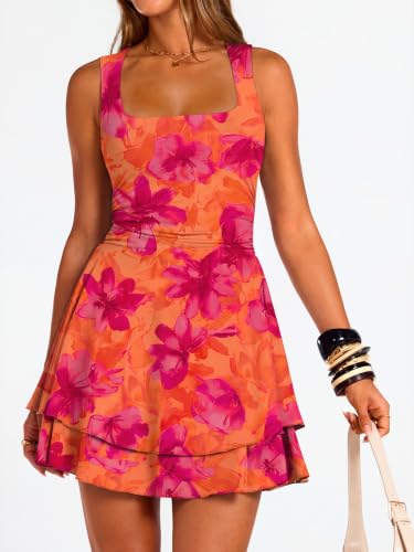 Image of Trendy Queen Women Mini Summer Party Homecoming Beach Vacation Sun Dresses