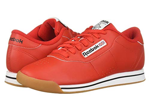 Reebok Women's PRINCESS Sneaker, techy red/white/gum, 10.5 M US