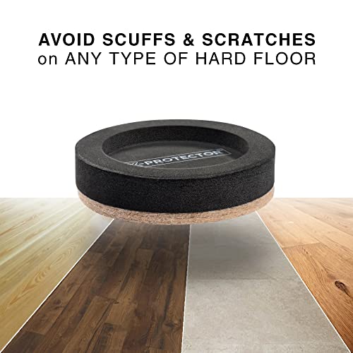 Felt Furniture Sliders for Hardwood Floors X-PROTECTOR 8 PCS 3 ½” - Furniture Slider with Unique Design - Heavy-Duty Furniture Movers for Hard Surfaces - Felt Sliders - Move Your Furniture Easily!