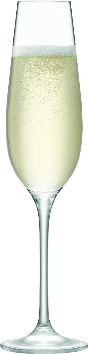 Verre à champagne d'exception en verre transparent L.S.A. 3,5 cm