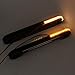 HIYOYO Black LED Flush Fork Turn Signals Brackets for Harley Touring Electra Glide Street Glide 1998-2023
