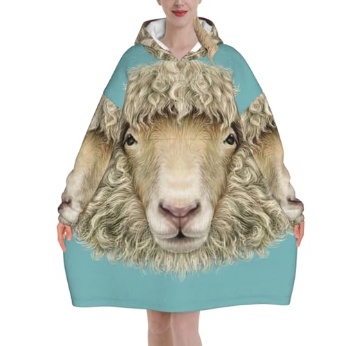 Couverture à capuche flanelle chaude contre le froid, solution cocooning adulte