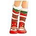 Produktbild Weihnachtsdekoration, ITISME Christmas Baumwollsocken für Damen Druckbodensocken Anti-Rough Sleeves Plus Socken Teppich Weihnachtsdekoration Socken