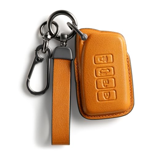 Image of for Lexus Key fob Cover Leather Lanyard Keychain Car Key case Accessories