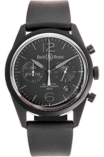 Bell & Ross Men's Phantom Automatic Chronograph Black Rubber and Dial