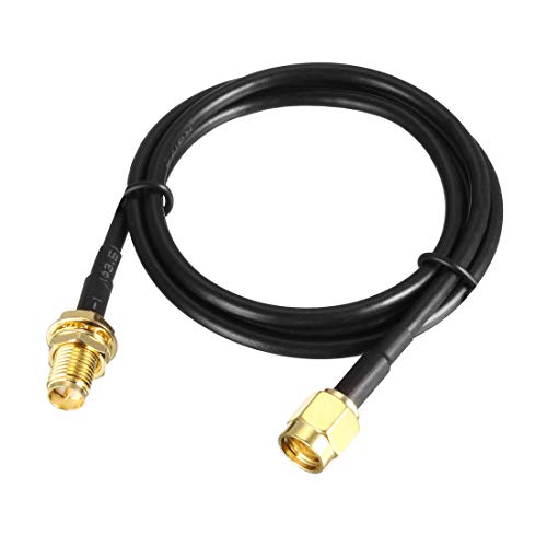 Image of sourcing map Antenna Extension Cable RP-SMA Male to RP-SMA Female Low Loss RG174 for Ham Radio, Antenna, Wireless LAN Devices 2 ft
