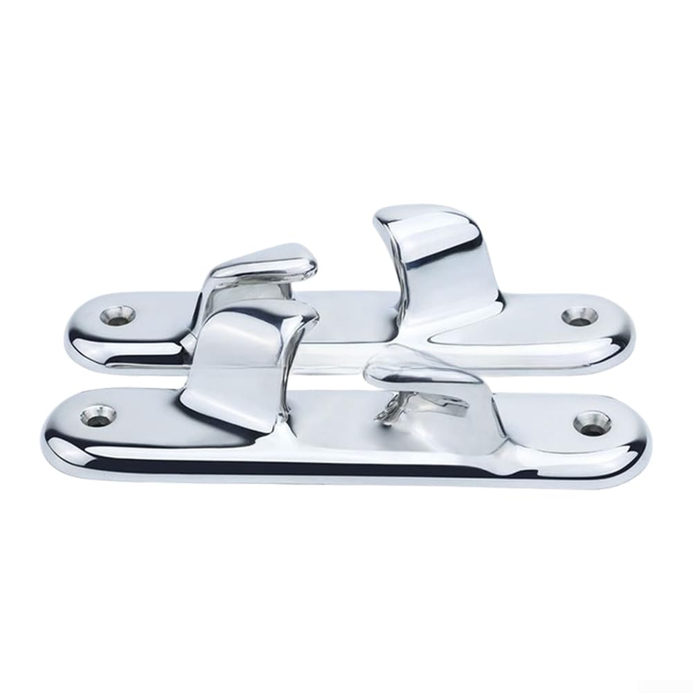 Tacchetto guida per corda, in acciaio inossidabile 316, per barche e yacht, passacavo lucidato a specchio, resistente, accessorio hardware per ponte marino (25,4 cm destra)