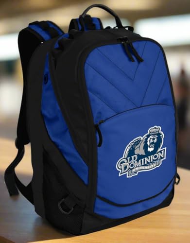 Image of Broad Bay Old Dominion University Backpack | Official ODU Monarchs Logo, Padded Laptop Computer Section, Premium 600 Denier Nylon Fabric,