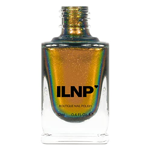 Image of ILNP Highline - Pale Gold, Pinkish Bronze, Light Green Ultra Chrome Color Shifting Nail Polish