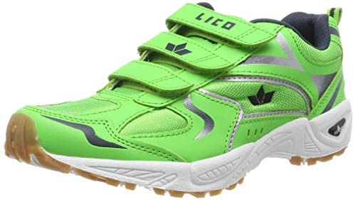 Lico Bob V, Zapatillas de Deporte Interior Unisex Adulto, Verde, Azul Marino, Blanco, Verde, Azul Marino y Blanco, 41 EU