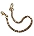 Ruth&Boaz Solid Brass Cable Chain Biker Trucker Keychain Key Jean Key Ring Wallet Chain (24.8”, U Hook)