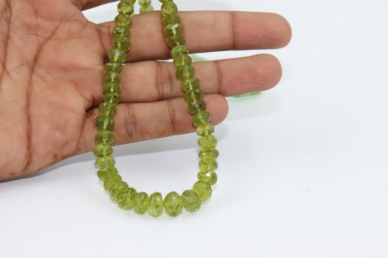 Perles péridot naturelles pour fabrication de bijoux personnalisés sans défaut