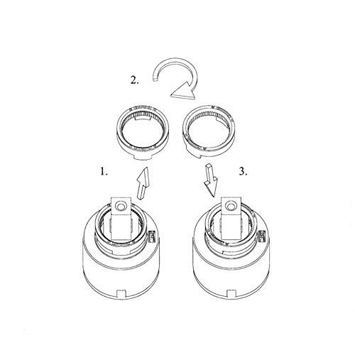 Kartusche 35 mm HD KE blau Keramik für Blanco Wasserhahn Hochdruck ersetzt 121894 | Ersatzkartusche, Ersatzpatrone, Ersatz-Kartusche für Armaturen, Küchenarmatur, blanco kartusche 35mm - Image 5