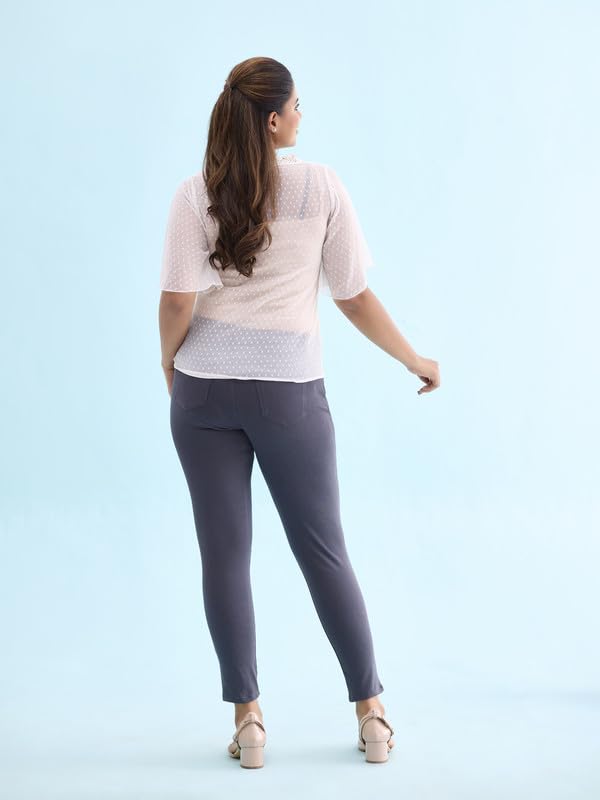 Image of GO COLORS Women Mid Rise Premium Straight Jeans
