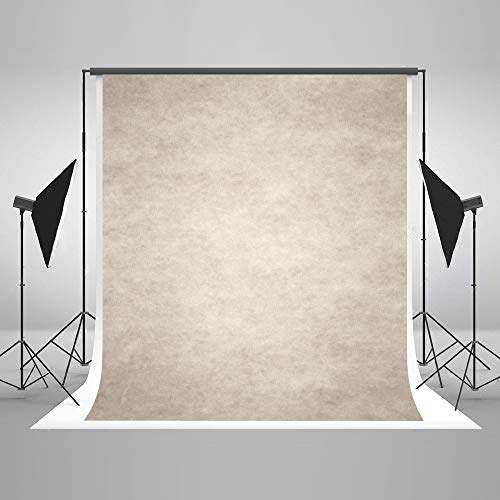10ft(W) x10ft(H) Ivory Portrait Photography Backdrop Microfiber Absract Photo Studio Background for Photographers Head Shots Old Master Photo Props