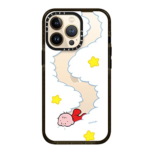 CASETiFY �C���p�N�g�P�[�X iPhone 13 Pro - Eat Your Clouds By Taro Oono - �N���A �u���b�N