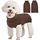 Kuoser Warm Hundepullover, Hundepullover Kleine Hunde, Rollkragenpullover Hundepullover Grosse Hunde, Hundepullover Fleece, Hundepullover Mittelgroße Hunde Braun M