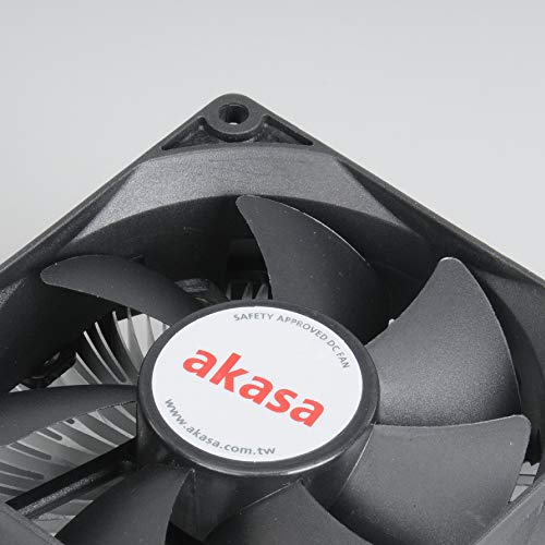 Akasa Dual Socket Value Cooler | CPU Cooler | VRM Cooling | Aluminium Heatsink | Low Noise PWM Fan | TDP 73W | Designed for Intel LGA775, LGA115X, LGA1200 | AK-CCE-7102EP