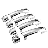 erushautoparts Ultra Chrome 4Door Handle Covers for 2007-2020 Tundra / 2008-2020 Sequoia