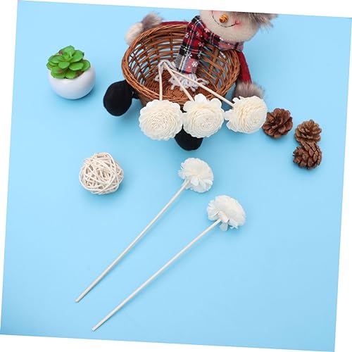 Palitos Difusores de Rattan Natural con Diseño de Flor 15 Piezas miniatura 7